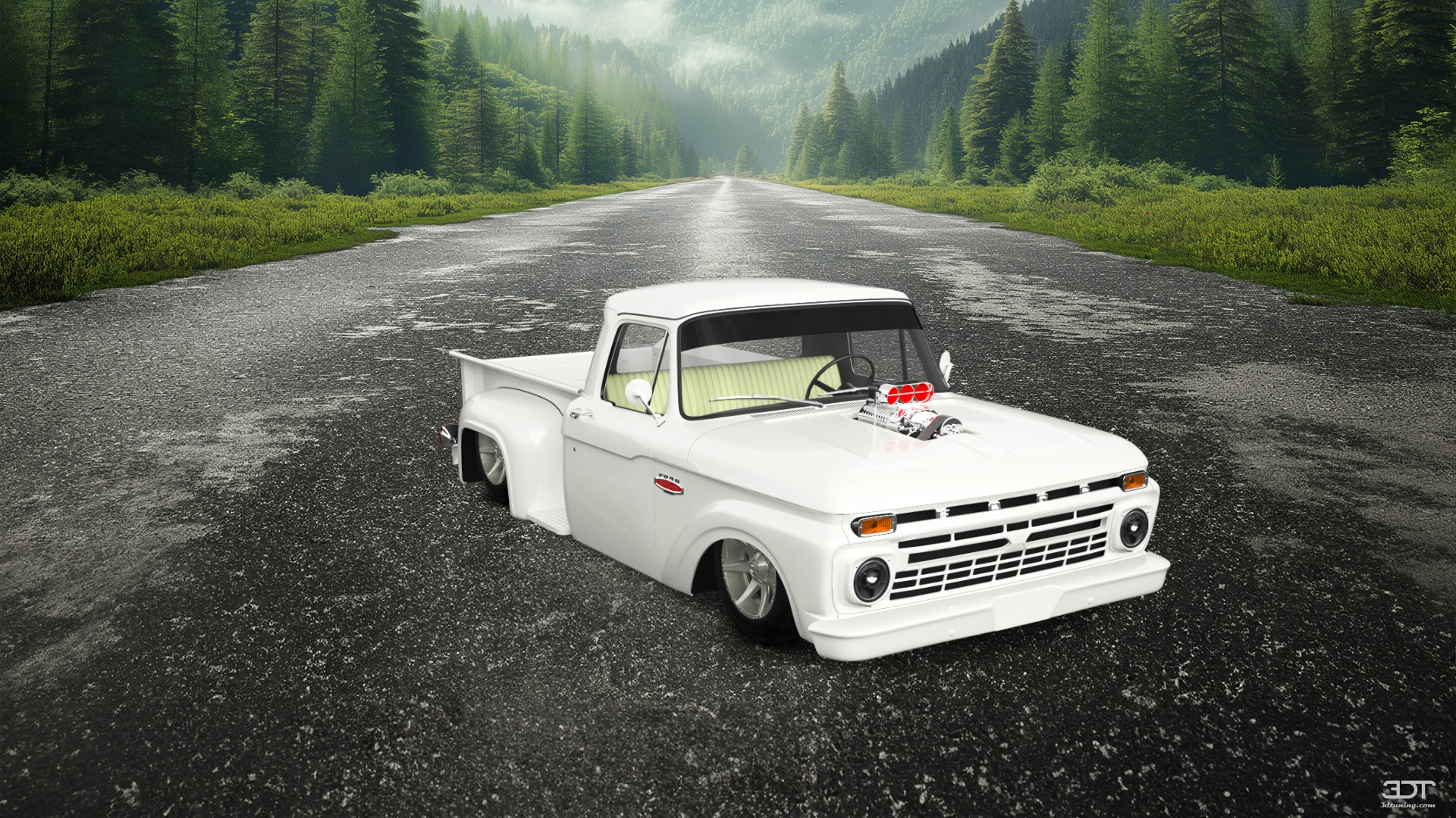 Ford F-100 Flareside 2 Door pickup truck 1961 tuning
