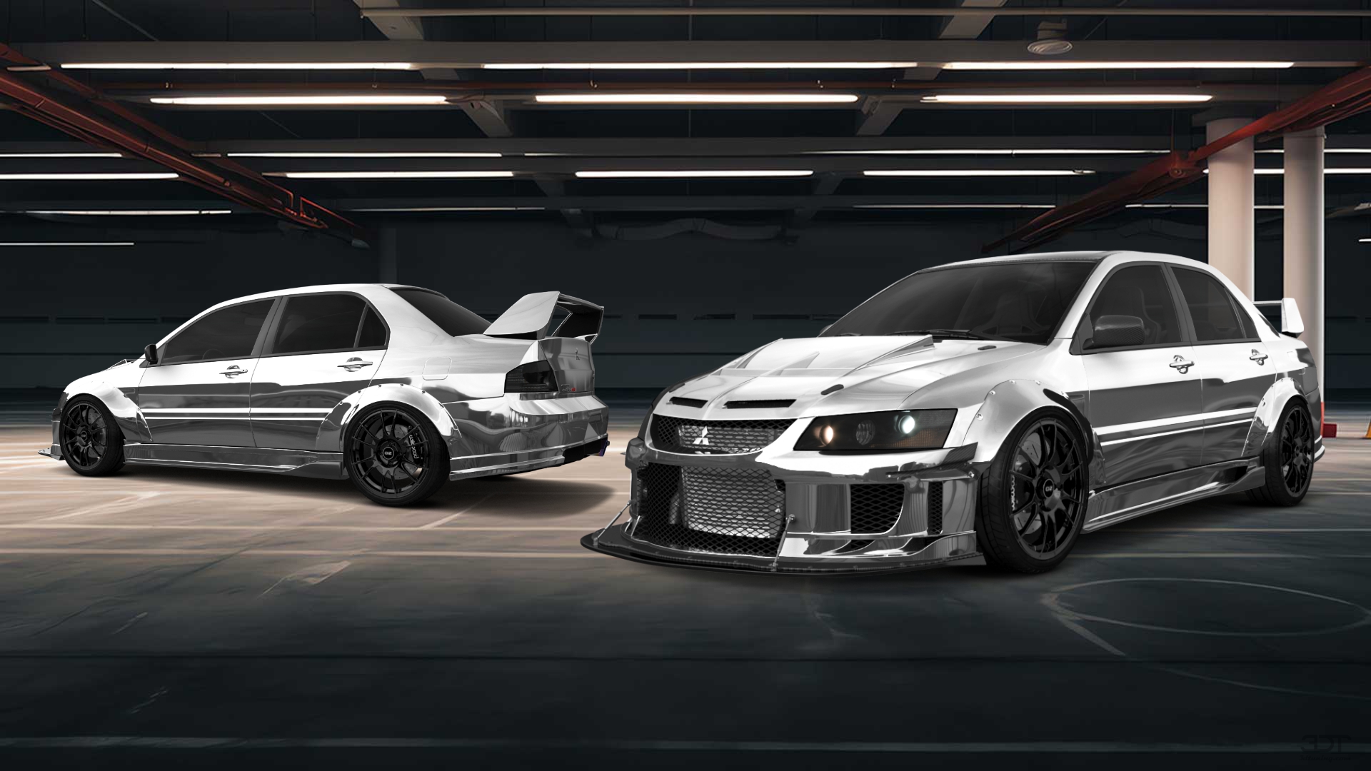 Mitsubishi Lancer Evo IX 4 Door Saloon 2005 tuning