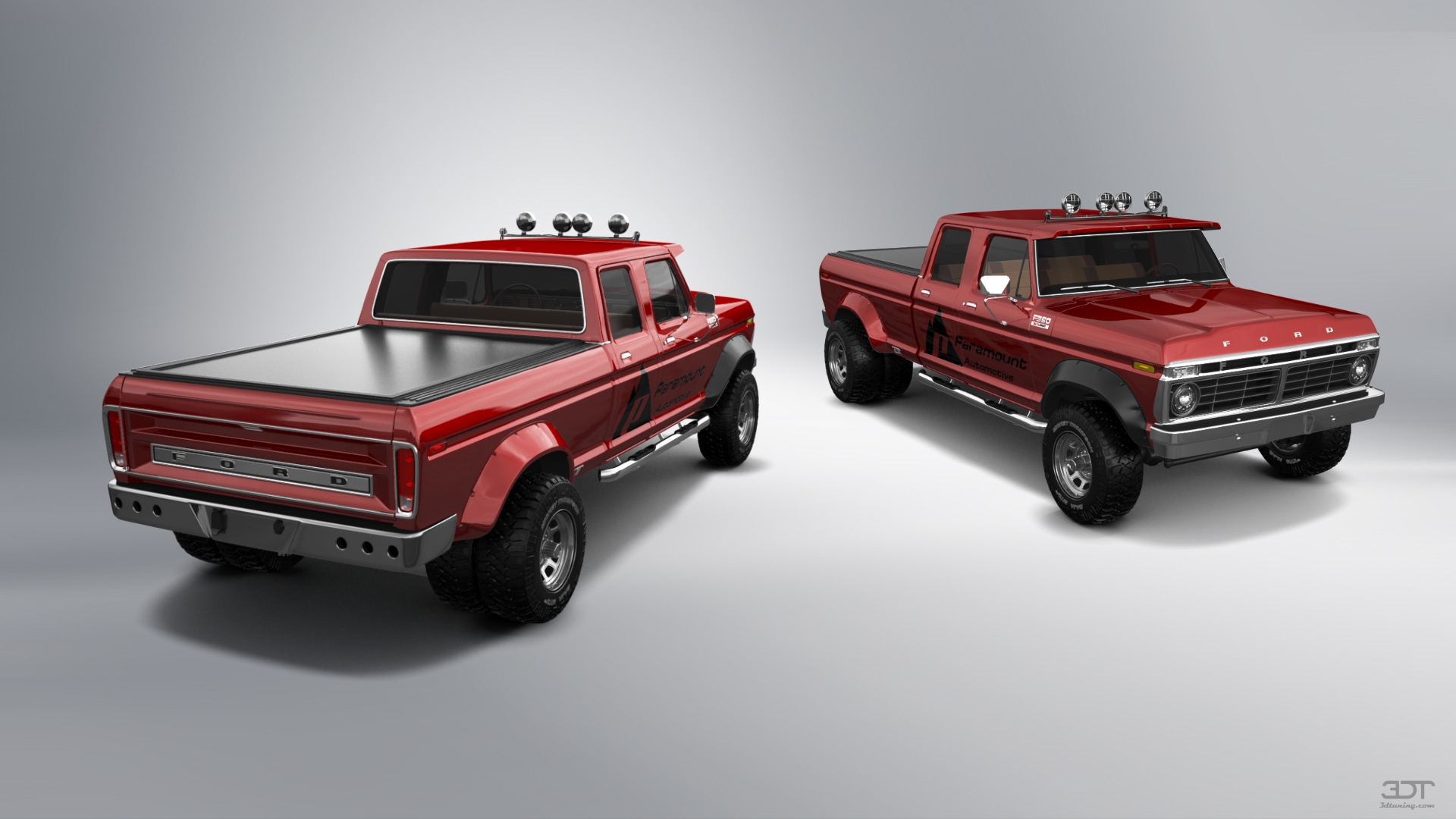 Ford F-350 Dually 4 Door pickup truck 1973 tuning