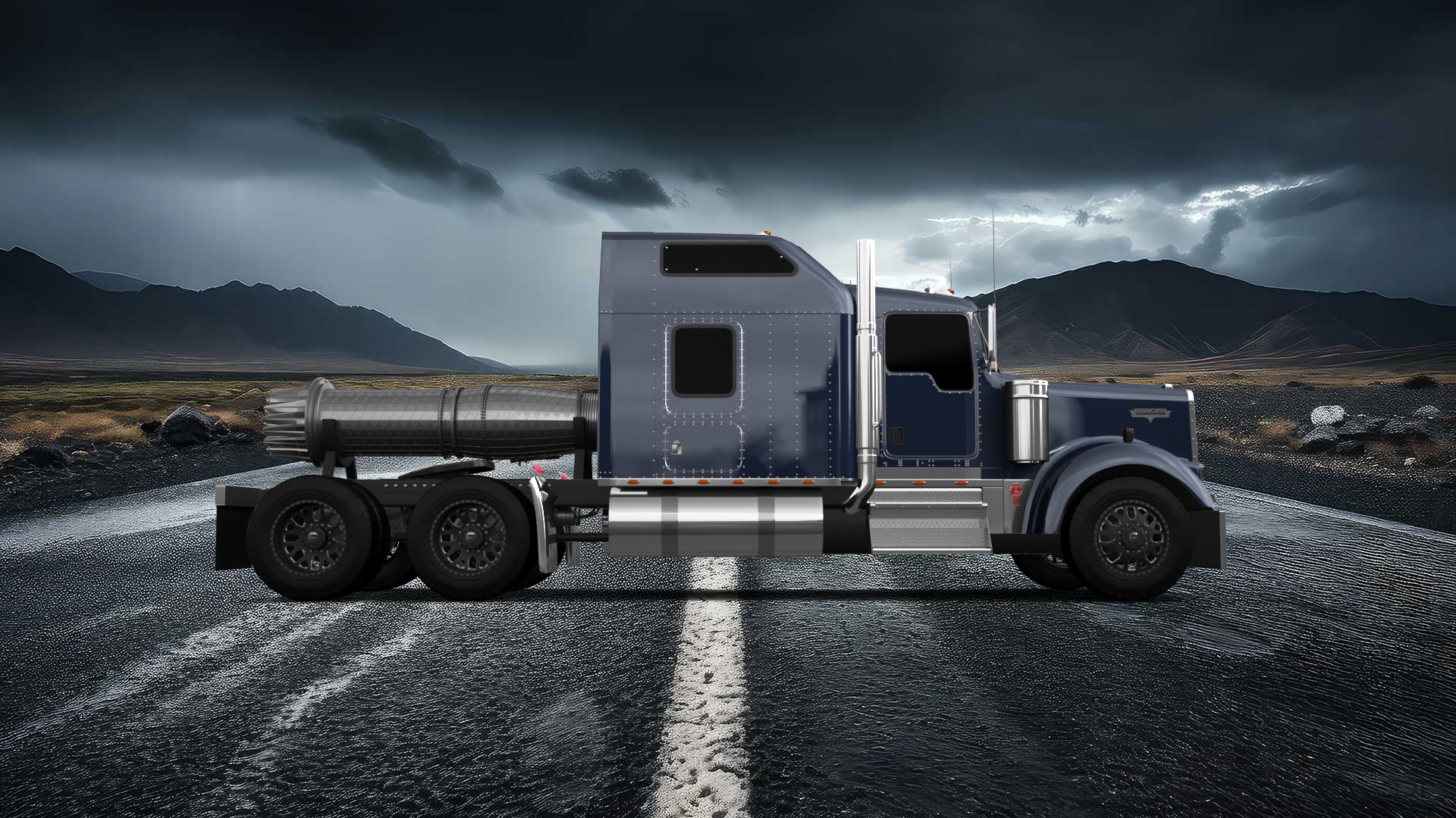 Kenworth W900 Sleeper Cab Truck 2015 tuning