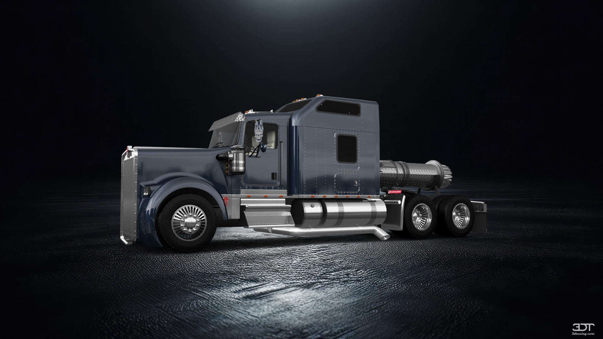 Tuning Kenworth W900 Sleeper Cab Truck 2015