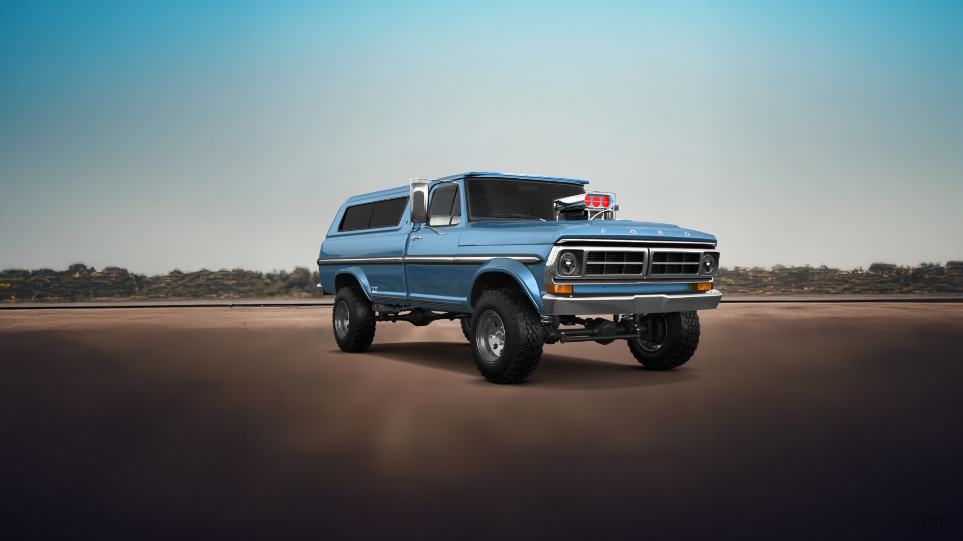 Ford F-250 2 Door pickup truck 1971 tuning