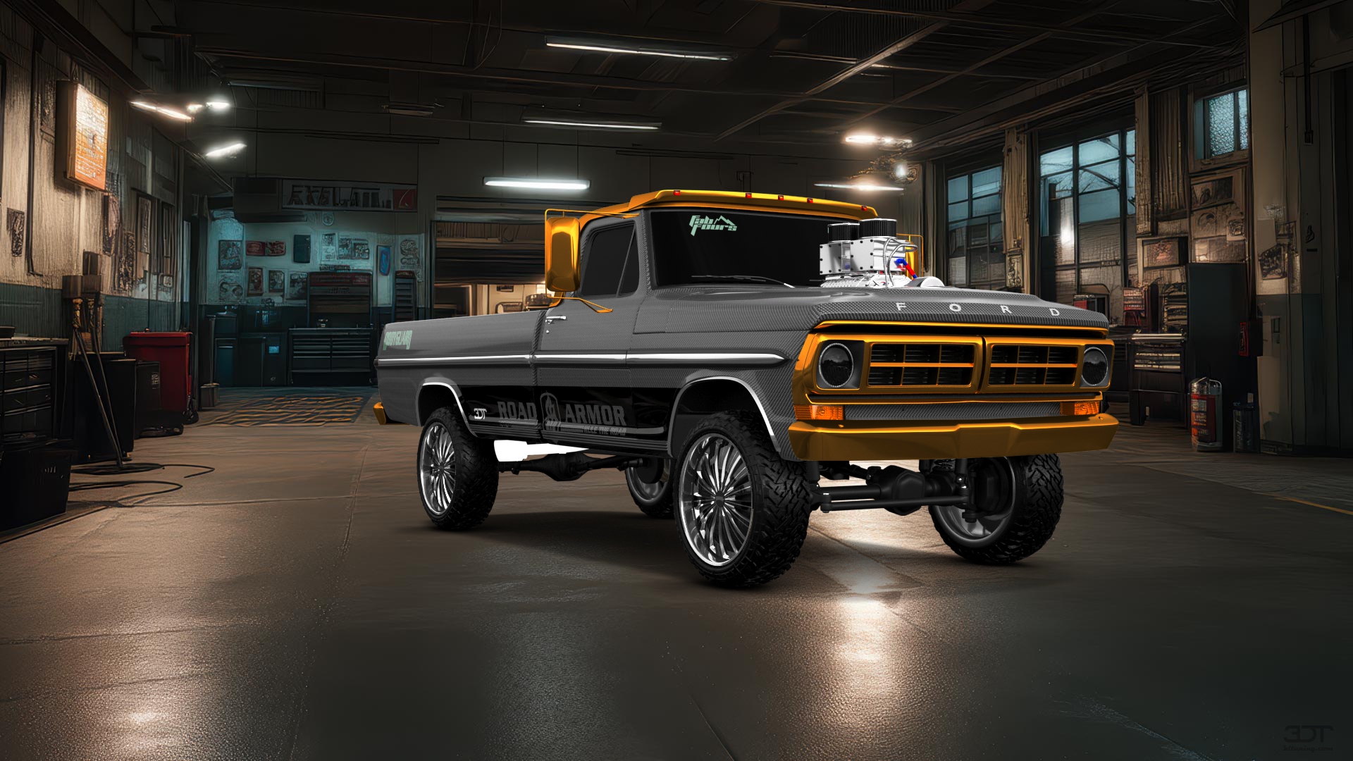 Ford F-250 2 Door pickup truck 1971 tuning