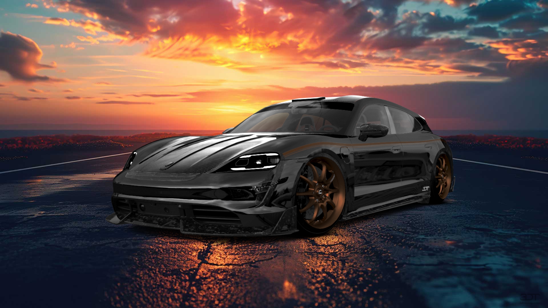 Porsche Taycan Sport Turismo Shooting Brake 2019 tuning