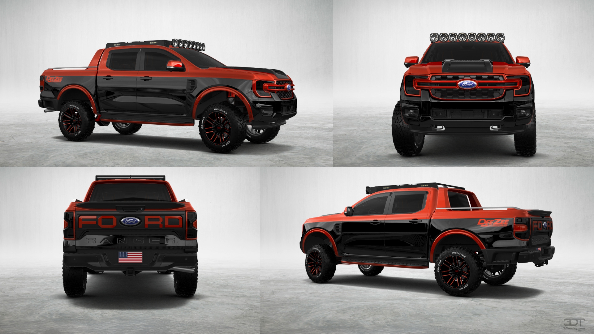 Ford Ranger 4 Door pickup truck 2022 tuning
