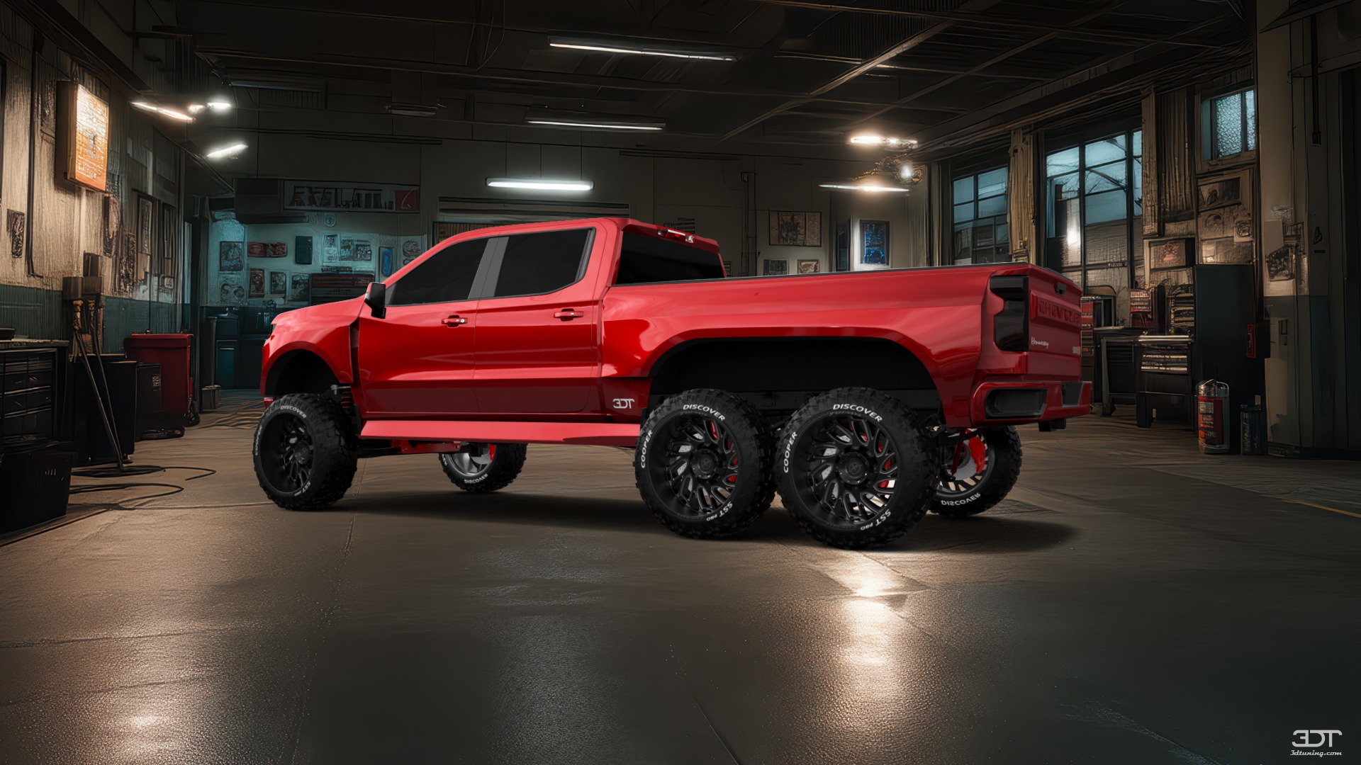 Tuning Chevrolet Silverado Hennessey Goliath 6X6 Truck 2020