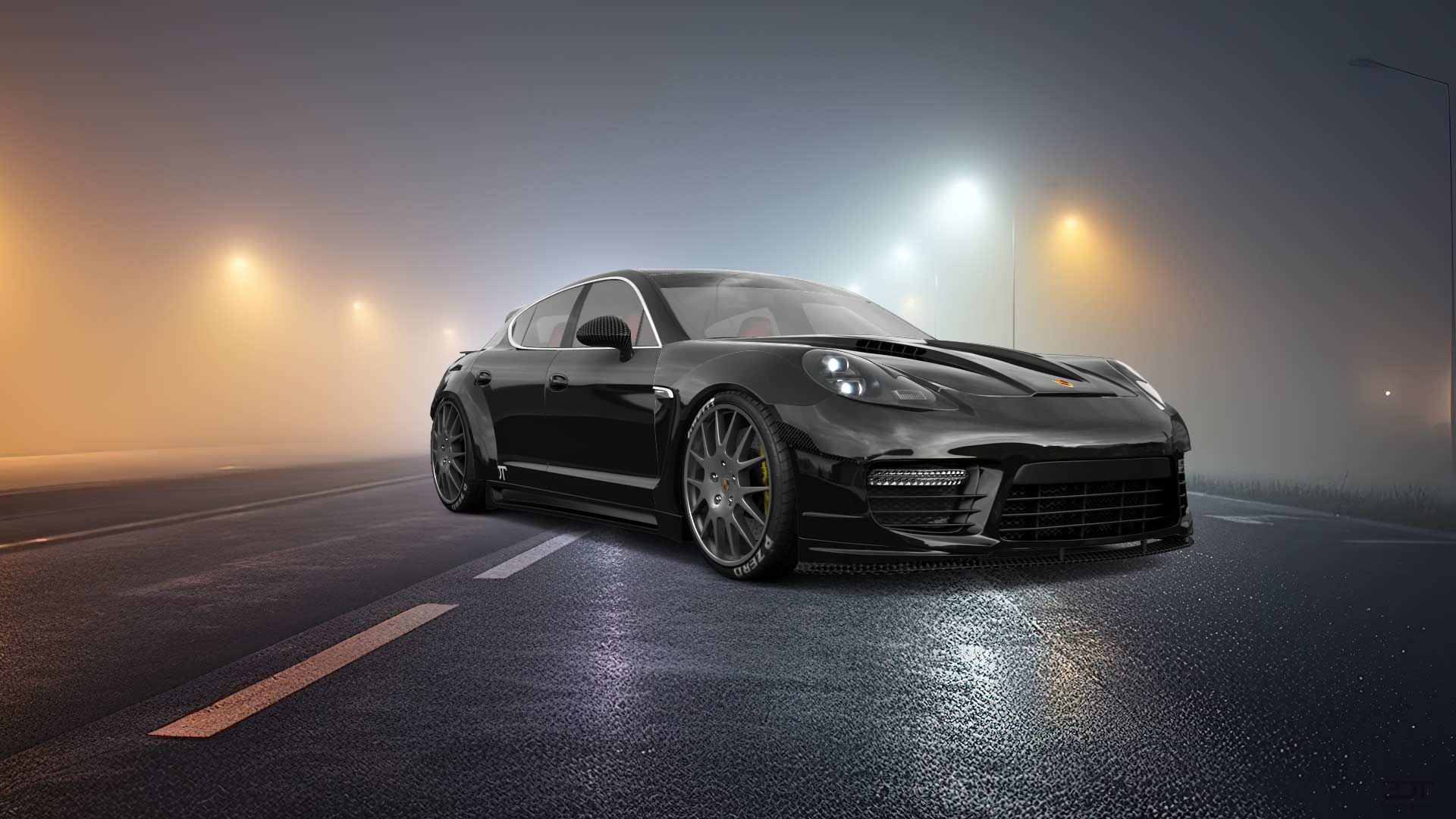 Porsche Panamera 4 door fastback saloon 2011
