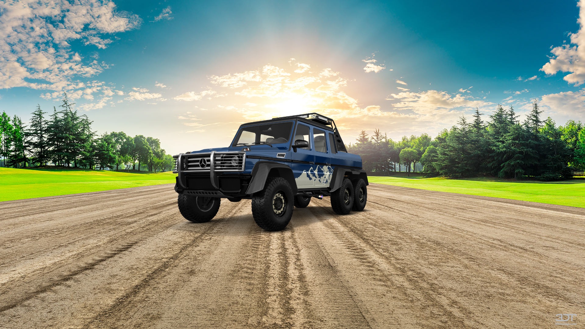 Mercedes G 63 AMG 6x6 4 Door pickup truck 2013 tuning