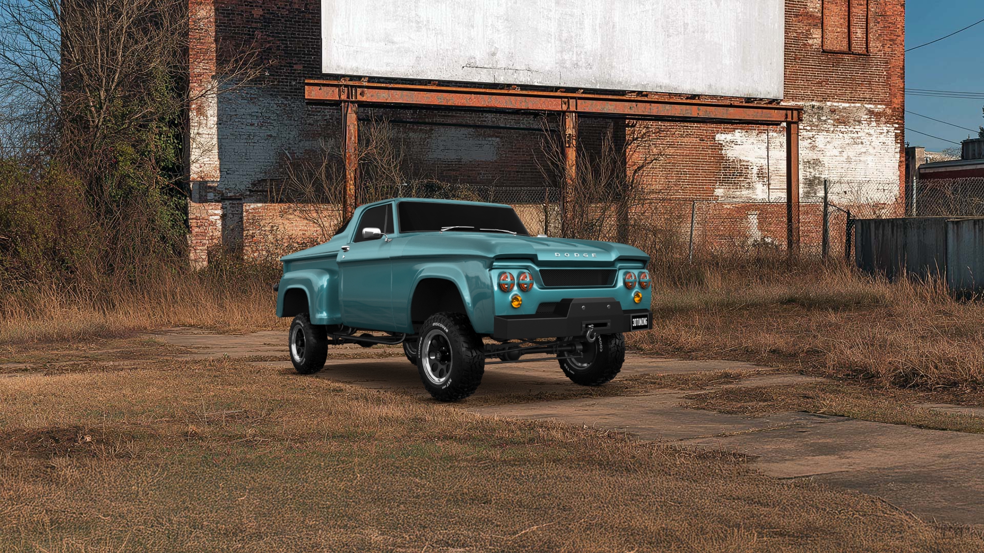 Dodge D-100 Stepside 2 Door pickup truck 1961 tuning