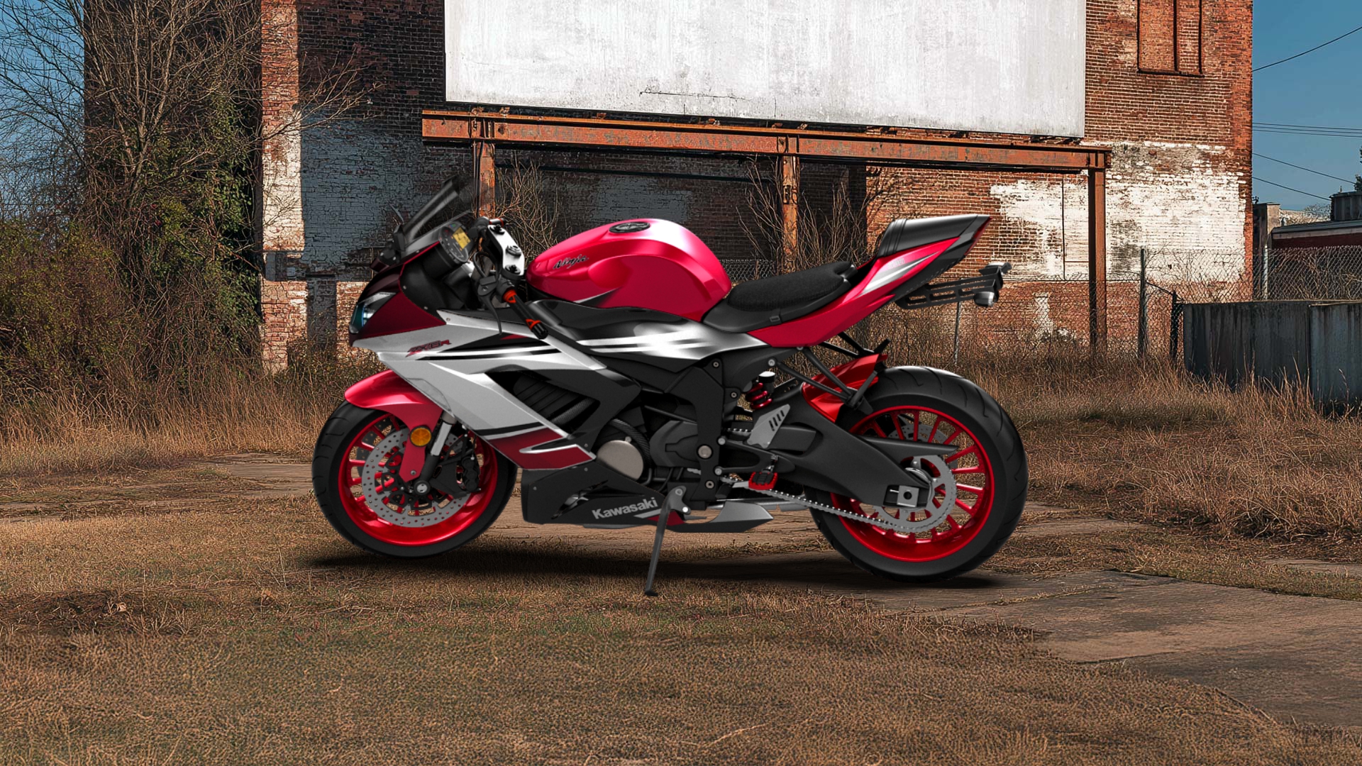 Kawasaki Ninja ZX 6R Sport Bike 2015 tuning