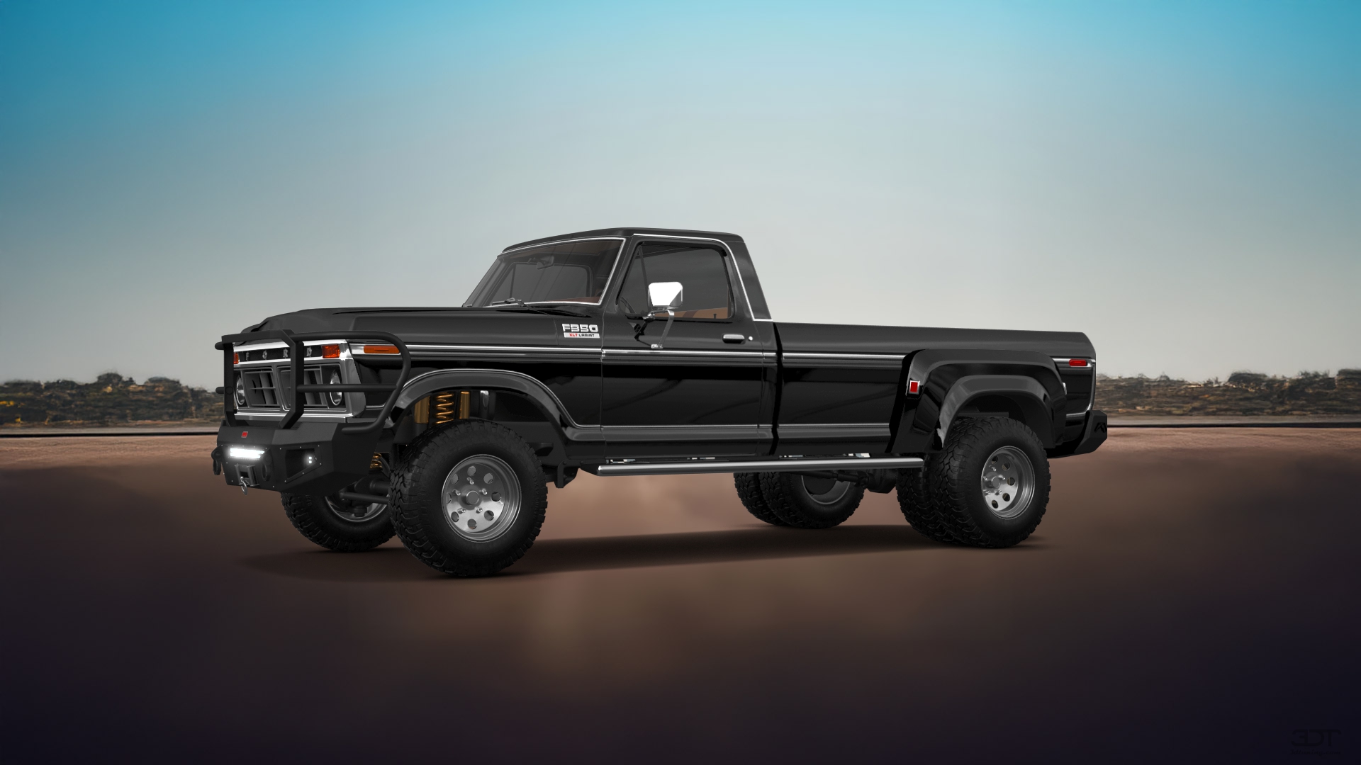 Ford F-350 Dually 2 Door pickup truck 1974 tuning