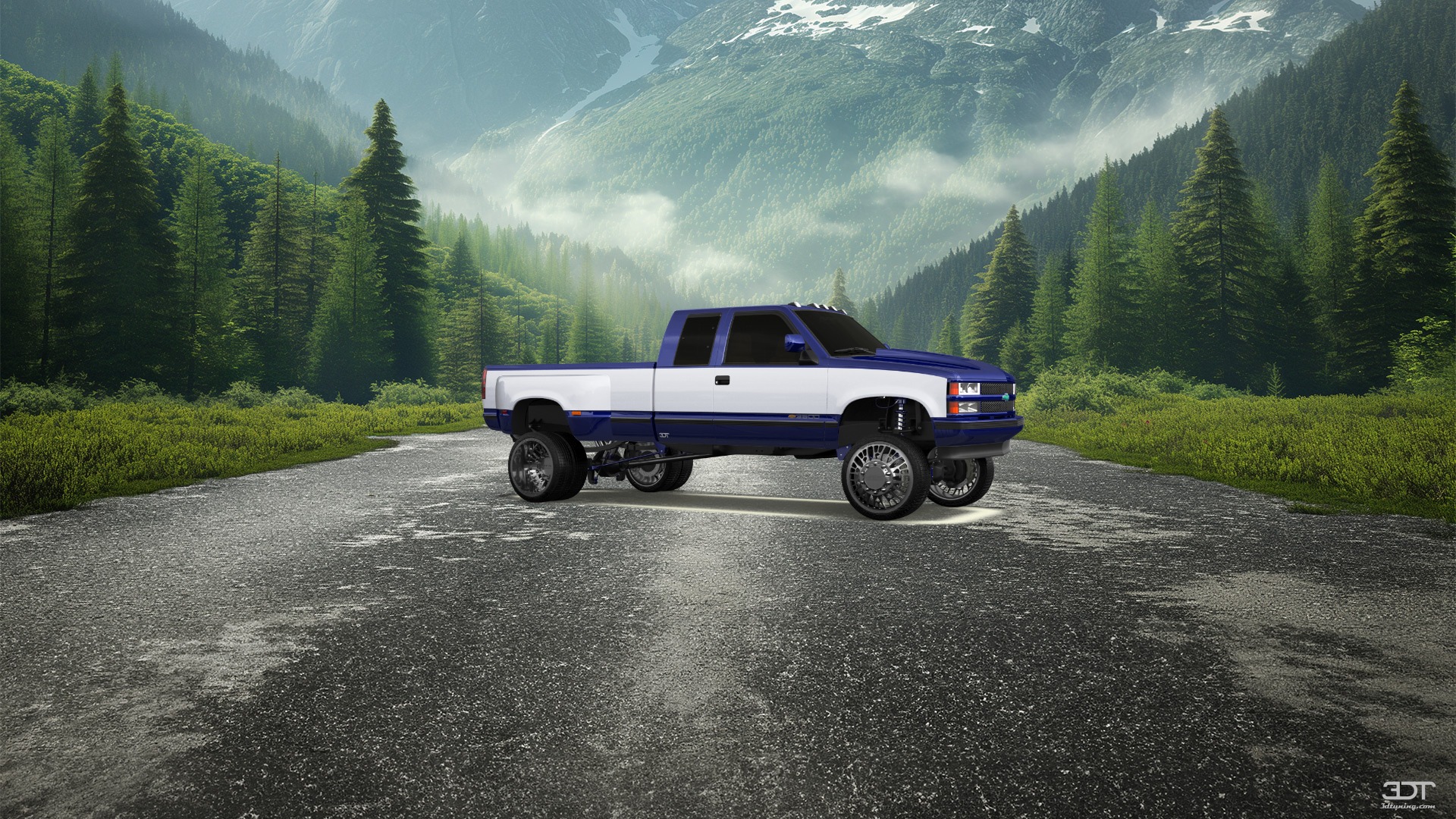 Chevrolet K3500 Extended Cab Pickup Truck 1988