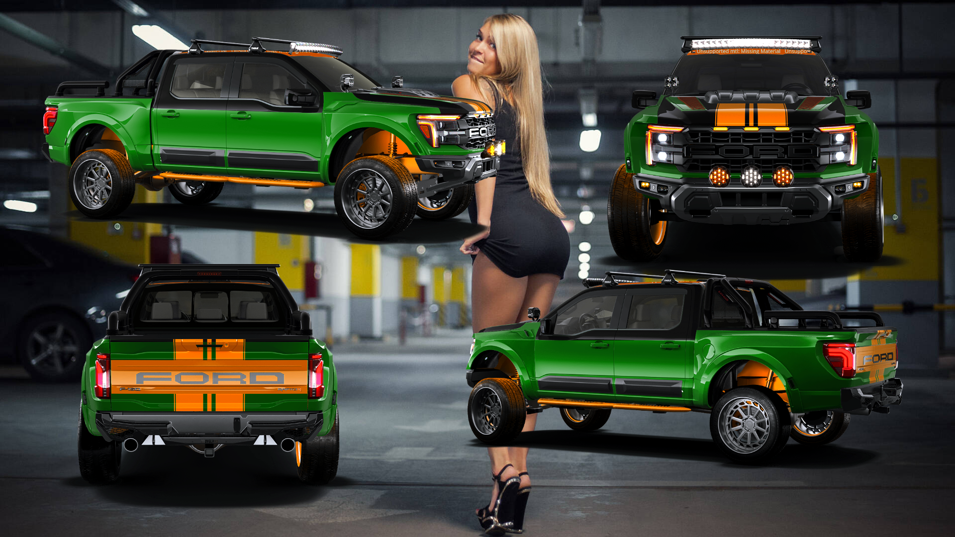 Ford F-150 Raptor 4 Door pickup truck 2024 Images