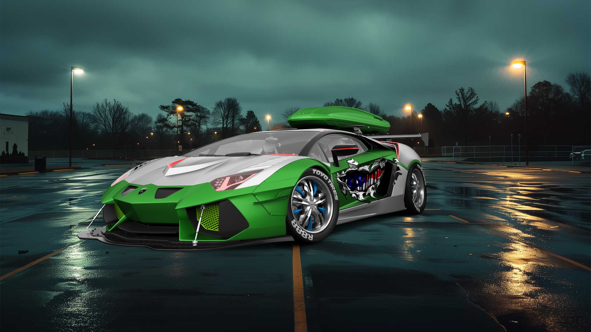 Lamborghini Aventador 2 Door Coupe 2012 tuning