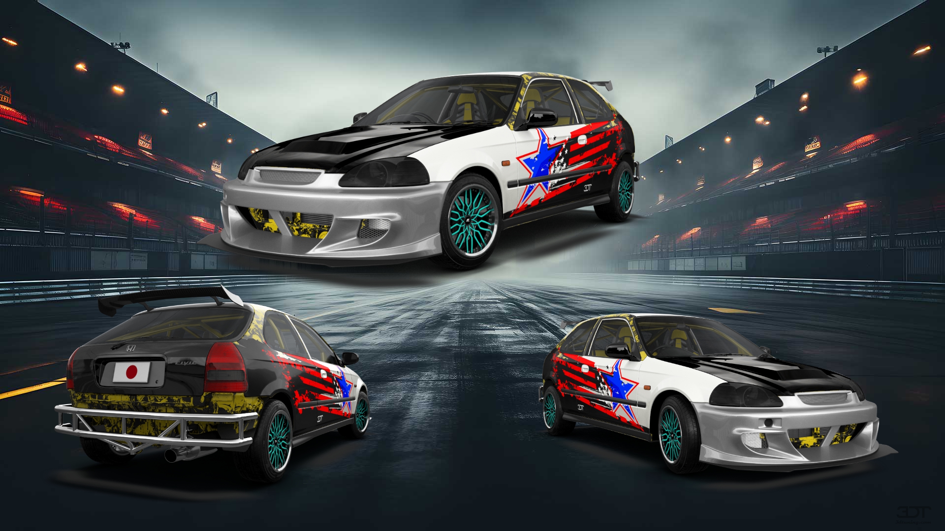 Honda Civic 3 Door Hatchback 1997 Images
