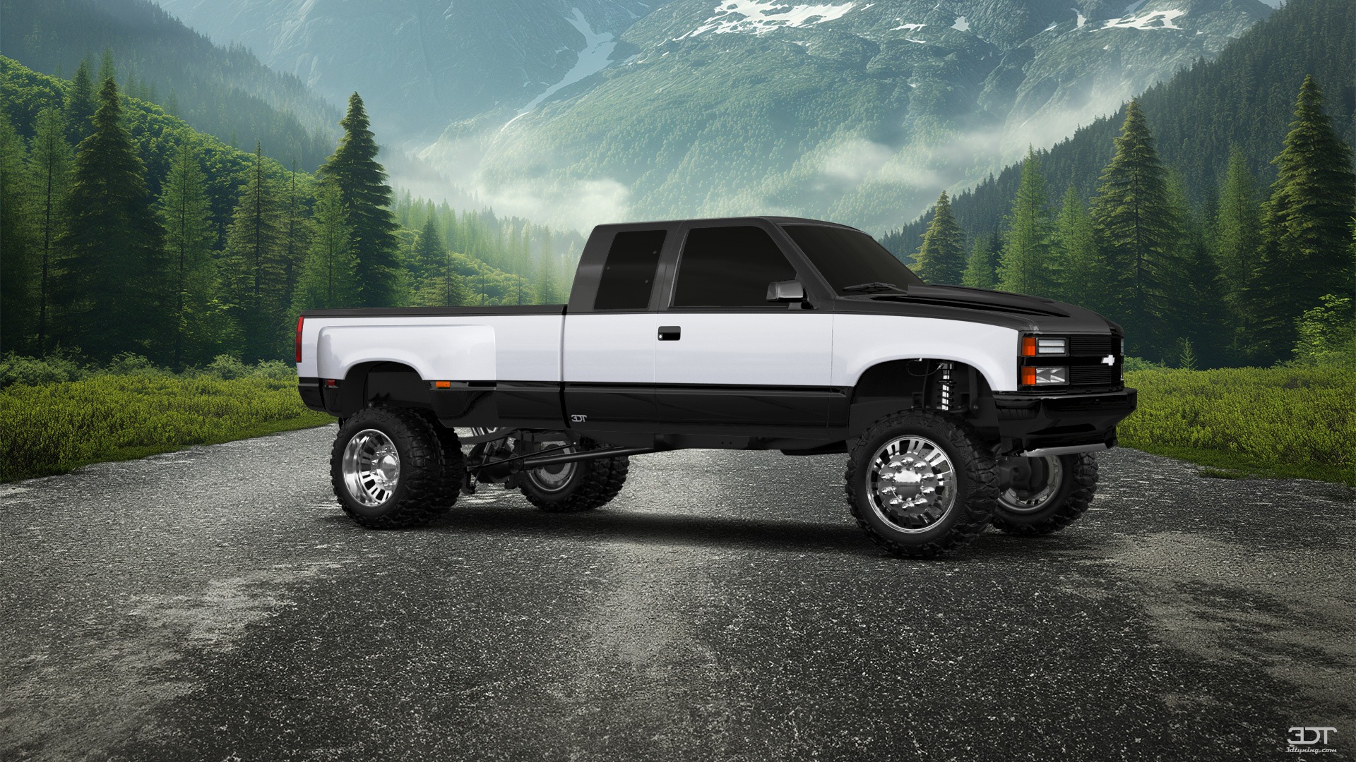 Chevrolet K3500 Extended Cab Pickup Truck 1988