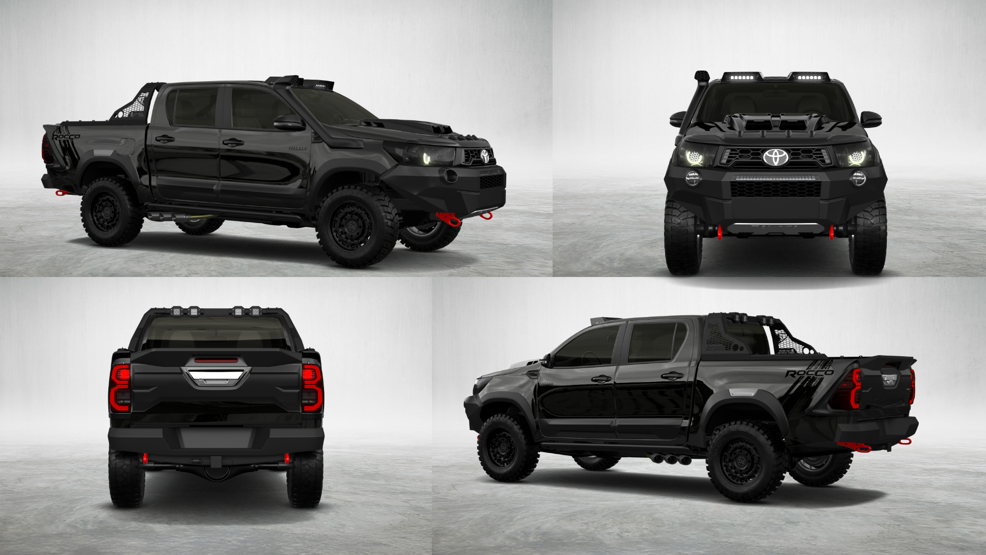 Toyota Hilux Double Cab 4 Door pickup truck 2015 tuning