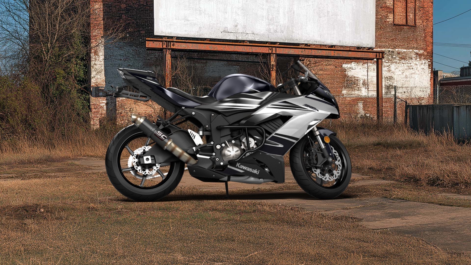 Kawasaki Ninja ZX 6R Sport Bike 2015 tuning