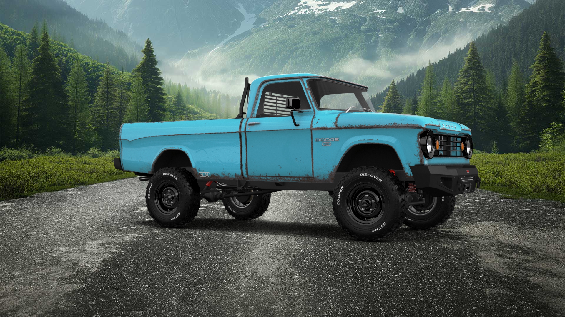 Dodge Power Wagon W200 2 Door pickup truck 1966