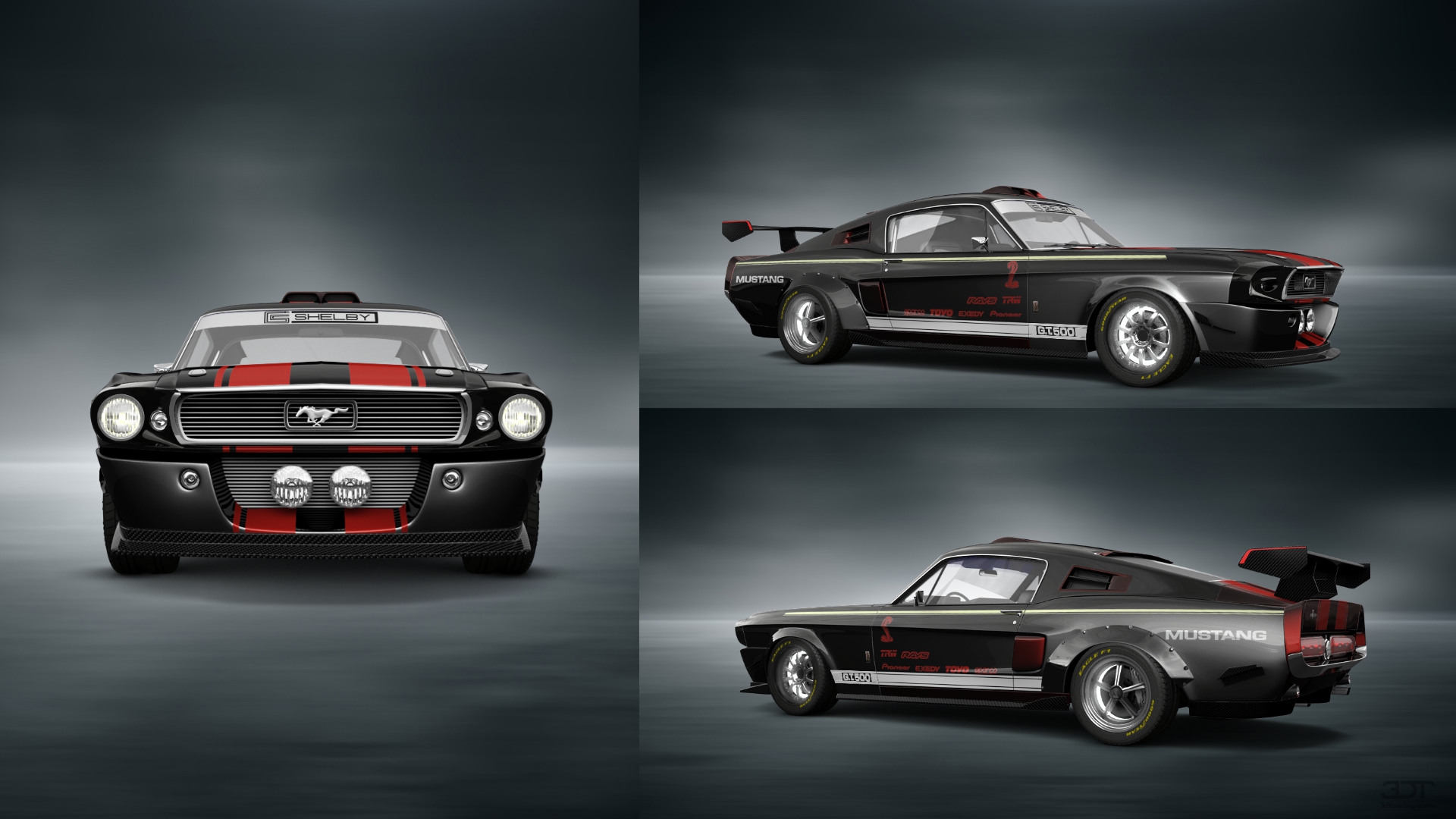 Mustang GT500 2 Door Coupe 1968 tuning