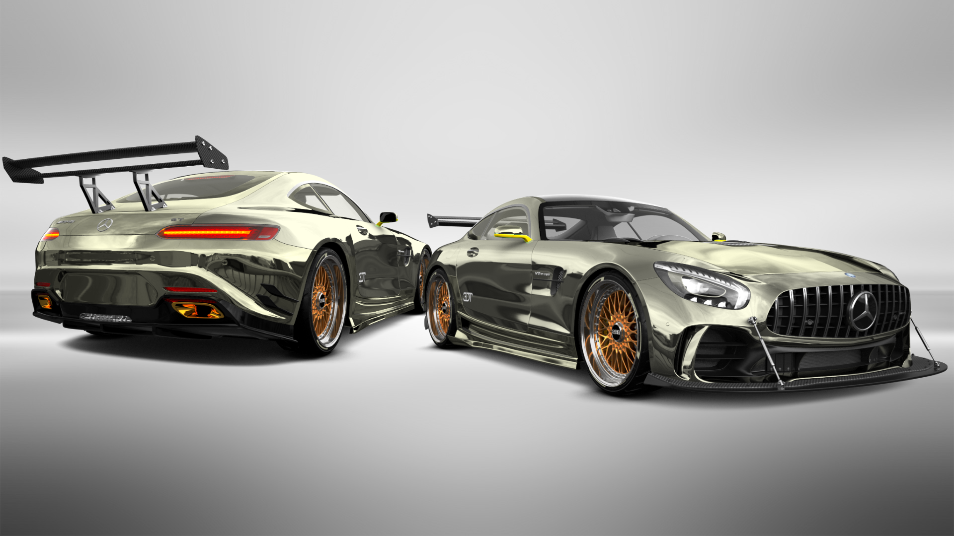 Mercedes AMG GT 2 door fastback coupe 2015 tuning