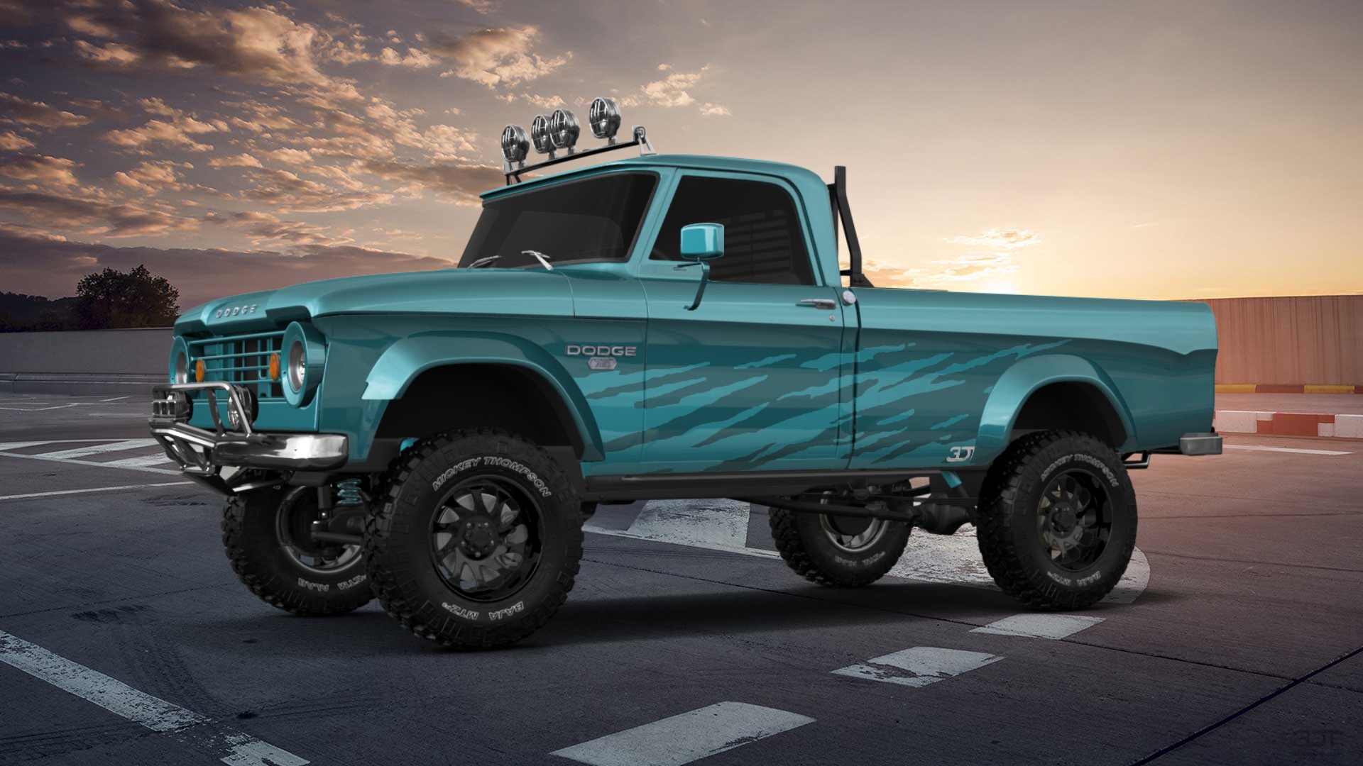 Dodge Power Wagon W200 2 Door pickup truck 1966