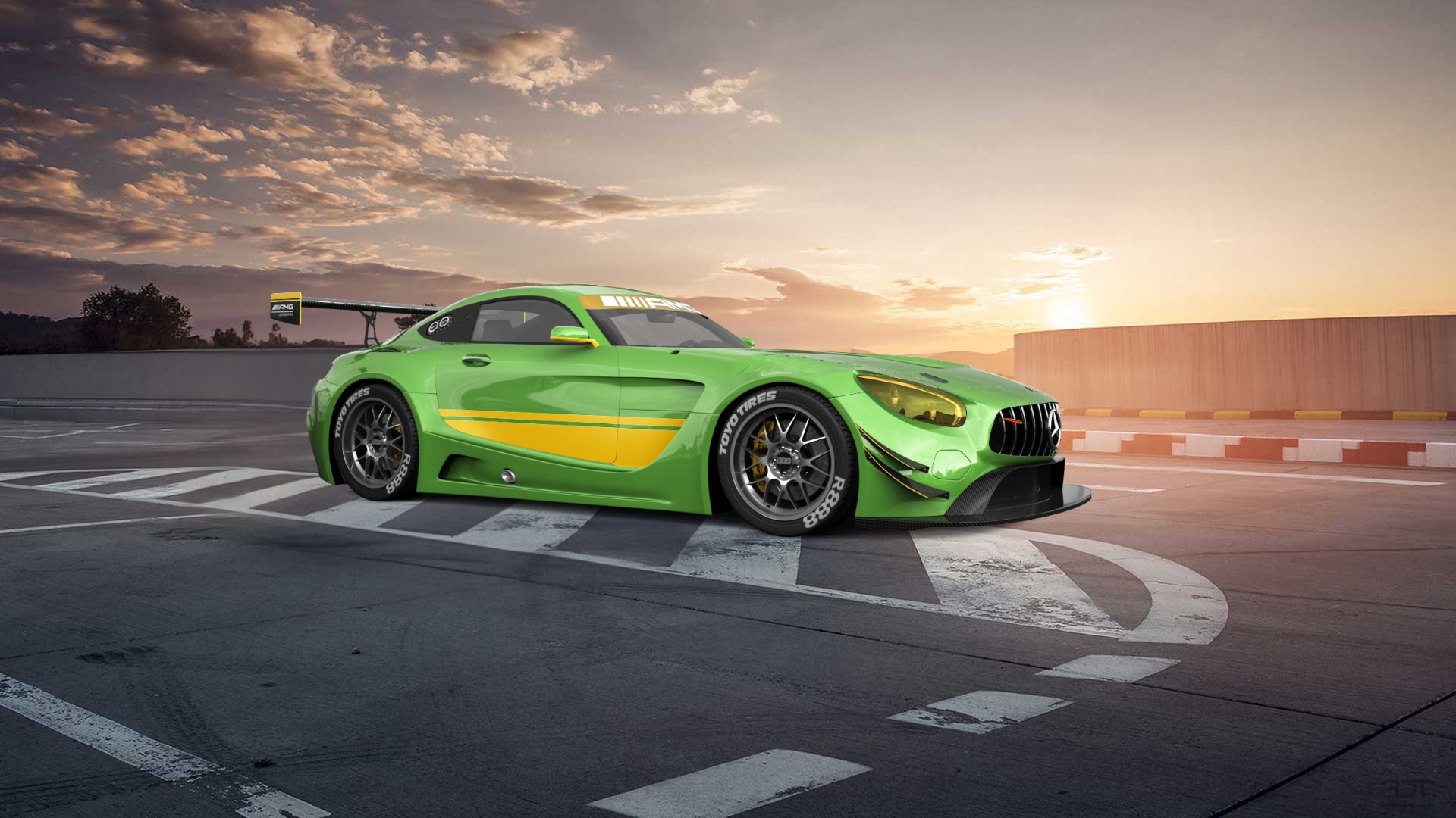 Mercedes AMG GT 2 door fastback coupe 2016 tuning