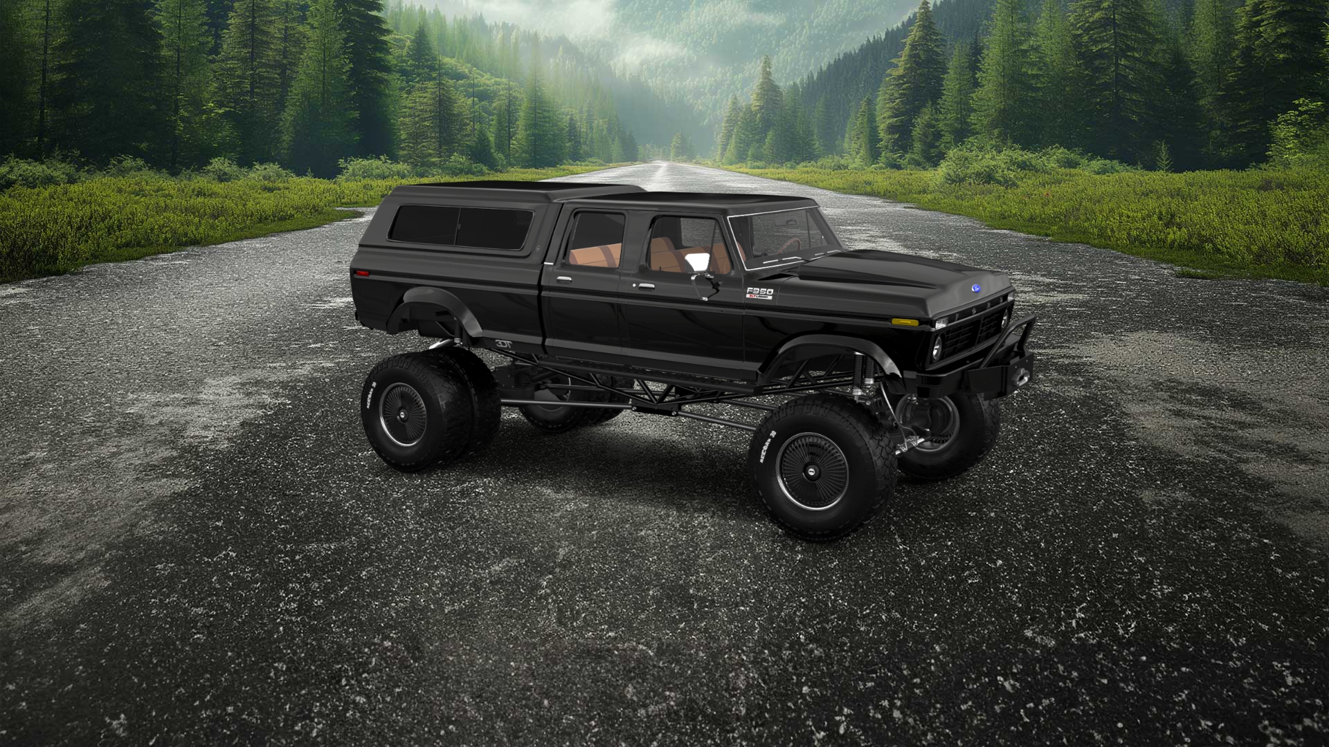 Ford F-350 Dually 4 Door pickup truck 1973