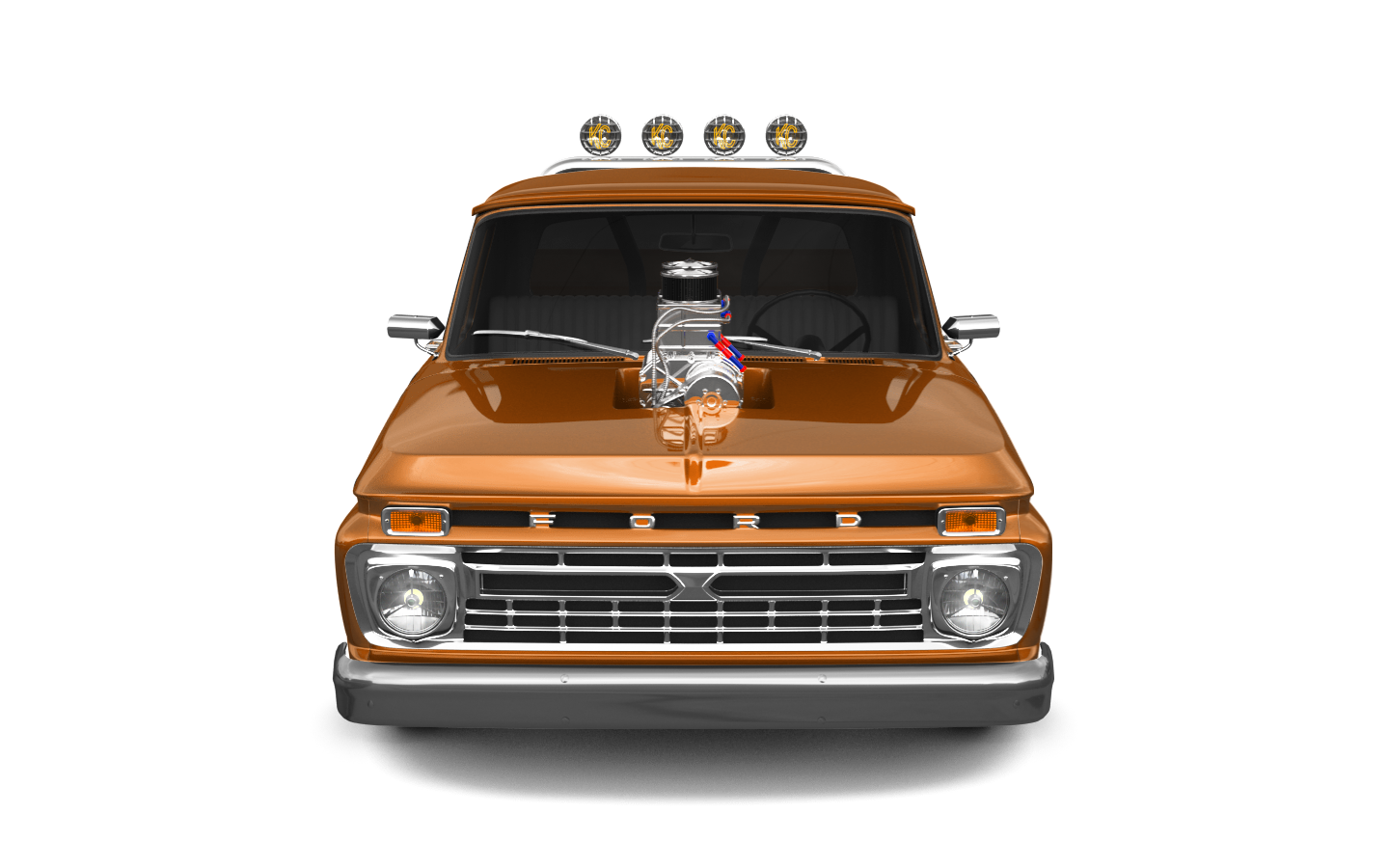 Ford F-100 Custom Cab 2 Door pickup truck 1966 tuning