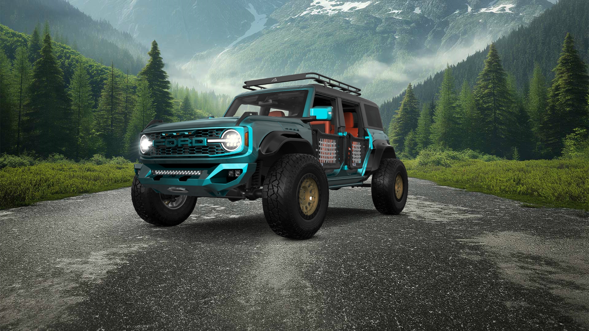 Ford Bronco Raptor 4 Door pickup truck 2022