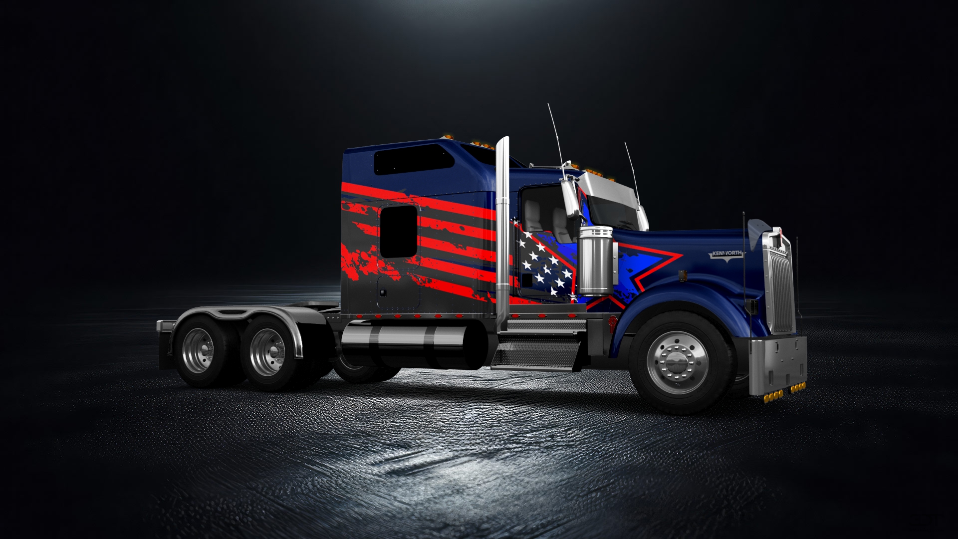 Kenworth W900 Sleeper Cab Truck 2015