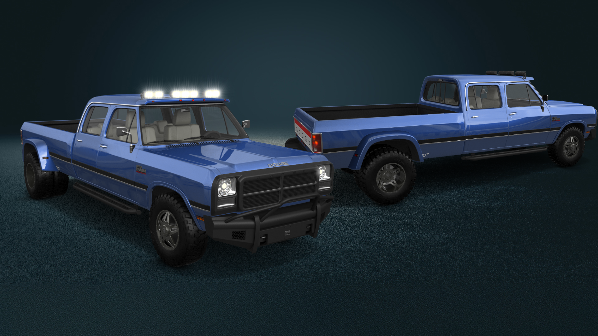 Dodge Ram 350 4 Door pickup truck 1991