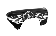 F. Fender Decals SEC10 Fender Flag; Black icon